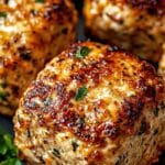 Garlic Parmesan Chicken Meatloaves