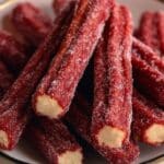 Eggless Red Velvet Churros