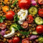 Mediterranean Lentil Salad – Fresh, Healthy, and Bursting with Flavor