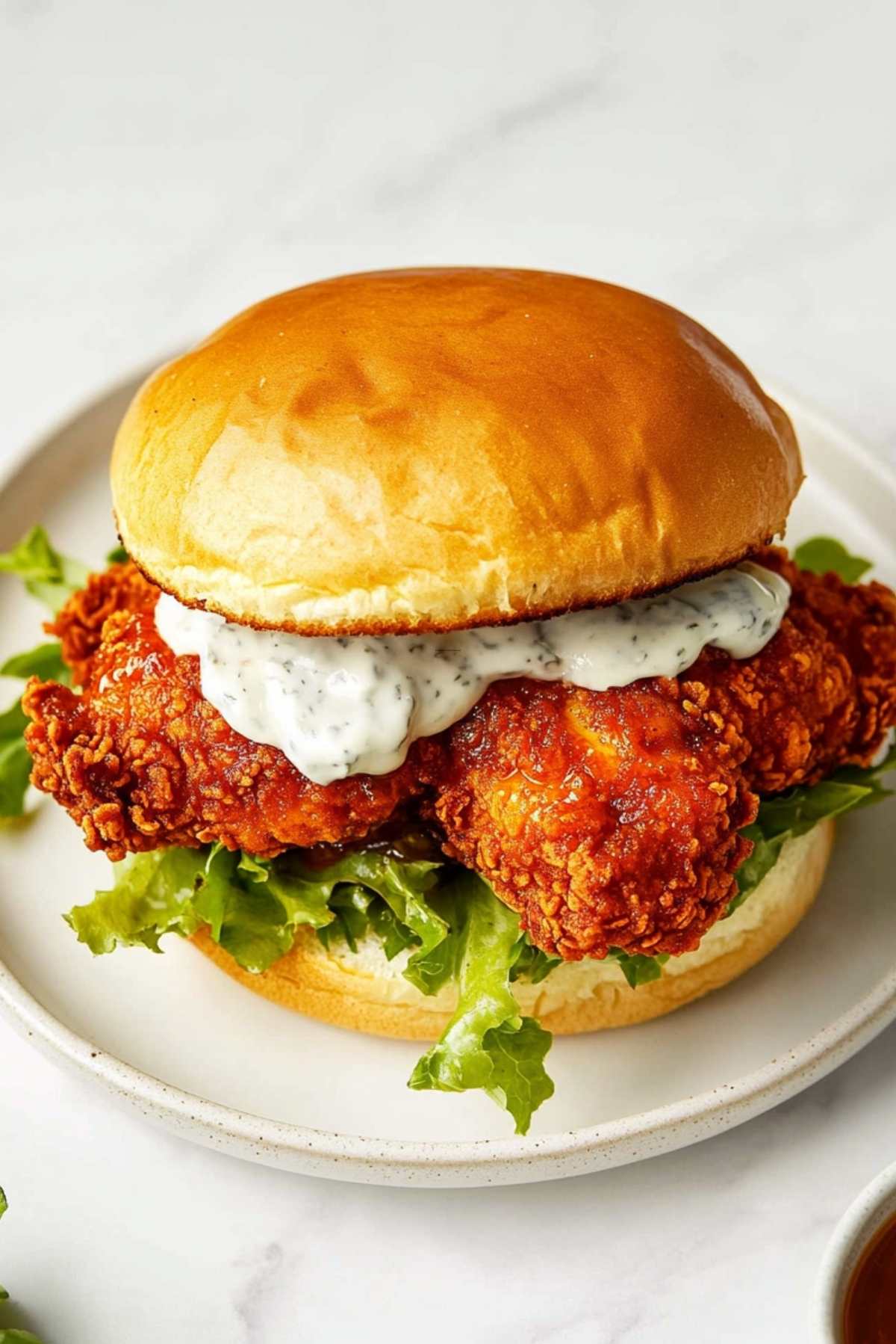 The Baked Nashville Hot Chicken Sandwich I Can’t Stop Making (That Sweet Honey Drizzle Seals the Deal) So here’s the thing—I love a good Nashville hot chicken sandwich, but I don’t love standing over a pot of oil or dealing with a greasy kitchen. This version skips the deep fry and still gives you that spicy, crispy, juicy goodness, all baked in the oven. And then there’s the honey drizzle. Ohhh the honey. It cools things down just enough and makes the whole thing feel kind of irresistible. This is my go-to when I want something spicy, crunchy, and totally satisfying—without the mess. Why You’ll Love This Recipe If you’re into bold flavors and crispy textures but not into deep frying, this one is for you. The chicken bakes up with a crunchy coating (thank you, panko), the spice level is customizable, and the combo of heat and honey is just unbeatable. Plus, the whole sandwich is easy enough for a weeknight but impressive enough for game day or a casual dinner party. Ingredients (Just a Sneak Peek) You’ll be using boneless chicken thighs or breasts, buttermilk, hot sauce, panko breadcrumbs, smoked paprika, cayenne, and honey. The slaw is optional, but I highly recommend it—it adds a nice crunch and coolness. Full list of ingredients is down below in the recipe card. Directions Marinate the Chicken Start by marinating your chicken in a mix of buttermilk and hot sauce. This helps tenderize the meat and gets flavor deep into every bite. Let it sit for at least an hour, or even overnight if you’re planning ahead. Set Up Your Breading Station In one bowl, you’ll have seasoned flour; in another, beaten eggs; and in the last one, panko mixed with a bit of oil, smoked paprika, garlic powder, and cayenne. Dip each piece of chicken through the stations, pressing the breadcrumbs on really well so they stick. Bake Until Crispy Place the breaded chicken on a wire rack over a baking sheet and pop it into a hot oven. Bake until the outside is crispy and golden and the inside is juicy—usually around 25–30 minutes depending on the size of your pieces. Make the Hot Oil Sauce While the chicken bakes, mix up your Nashville-style hot oil. You’ll stir together a bit of neutral oil, cayenne, paprika, brown sugar, and a pinch of garlic powder. As soon as the chicken comes out of the oven, brush this spicy oil all over it. Assemble the Sandwich Toast your buns (this is not optional), then pile on the chicken, a scoop of slaw, and a generous drizzle of honey. Top it with a few pickle slices and the other half of the bun. That’s it. Try not to eat it too fast. Expert Tips and Tricks Use a wire rack when baking—it helps the chicken get crispy all around. And don’t skip the oil in the panko coating; it helps it brown beautifully without needing to fry. Want to turn up the heat? Add more cayenne to the hot oil. Recipe Variations and Possible Substitutions You can use chicken breasts if you prefer white meat, just pound them out a little so they cook evenly. Want to go gluten-free? Use almond flour and GF breadcrumbs. And if you're not into spicy, just scale back the cayenne and add a little smoked paprika instead. Serving and Pairing Suggestions Serve this with sweet potato fries, classic coleslaw, or even a side of mac and cheese. I love it with a crisp pickle and something cold to drink—like sweet tea or a cold beer. For a fun twist, make them slider-sized and serve as a party appetizer. Storage and Reheating Tips Store leftover chicken in an airtight container in the fridge for up to 3 days. To reheat, pop it in the oven or air fryer to bring the crisp back. Don’t microwave unless you’re okay with soft breading—it’ll still taste good, just not crunchy. FAQs Can I make this ahead of time? You can marinate the chicken and prep the slaw ahead, but wait to bake it until you’re ready to eat for the best crunch. How spicy is it? Medium-spicy, but you can totally adjust it by adding or reducing the cayenne in the oil. What kind of honey should I use? Just plain clover honey works great, but hot honey is amazing if you want a little extra kick. Can I make this in the air fryer? Yes! It works beautifully. Just reduce the time slightly and flip halfway through. Conclusion This Baked Nashville Hot Chicken Sandwich with Honey hits all the right notes—crispy, juicy, spicy, sweet, and messy in the best way. It’s perfect when you want something indulgent but a little lighter than the fried version. And once you taste that honey drizzle over spicy chicken? You’ll be making it again and again.