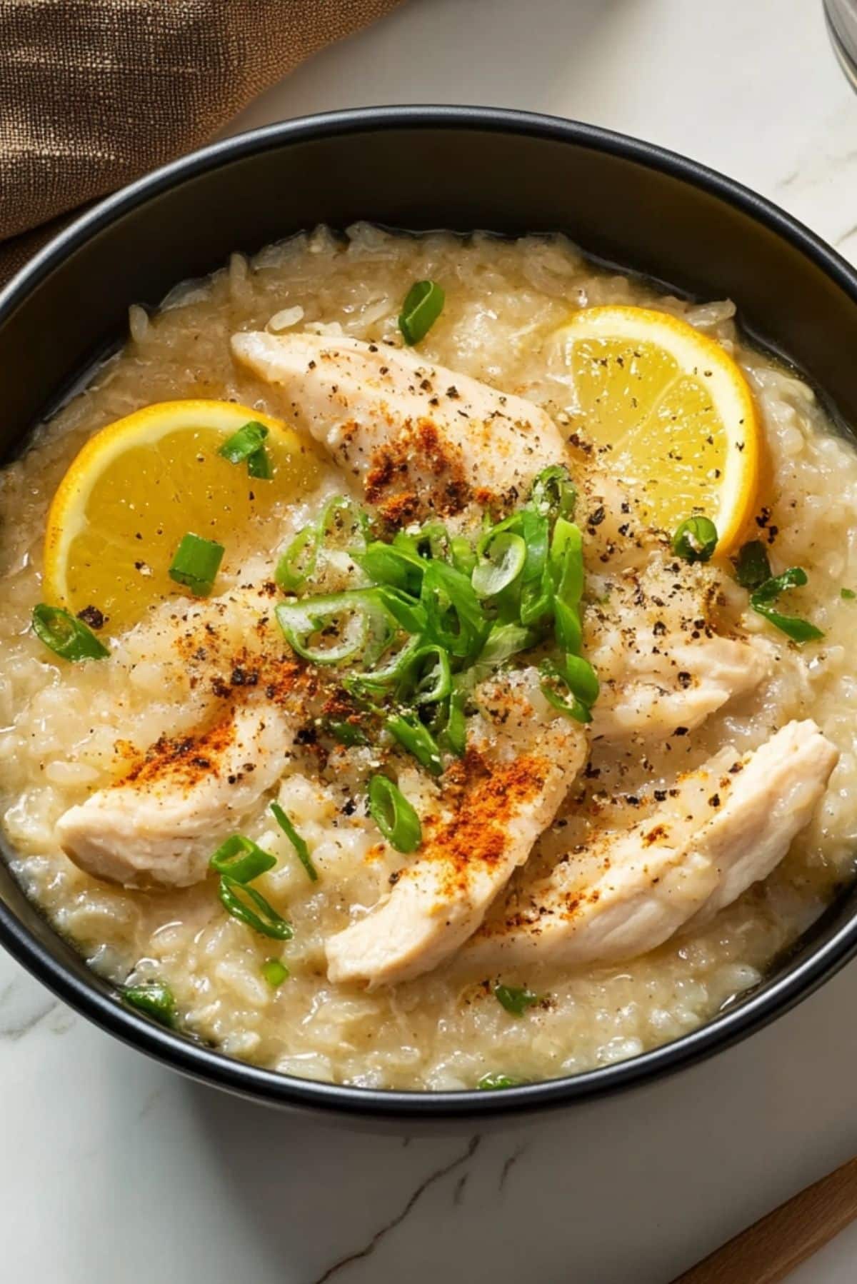 Chicken Arroz Caldo (Chicken Rice Porridge)