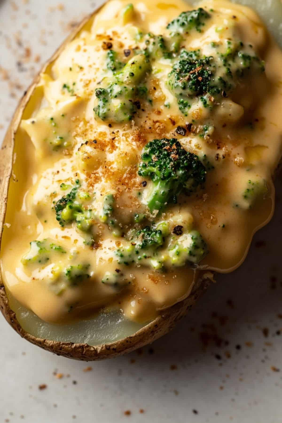 Cheesy Baked Potatoes with Broccoli Cheese Sauce – The Ultimate Comfort Food