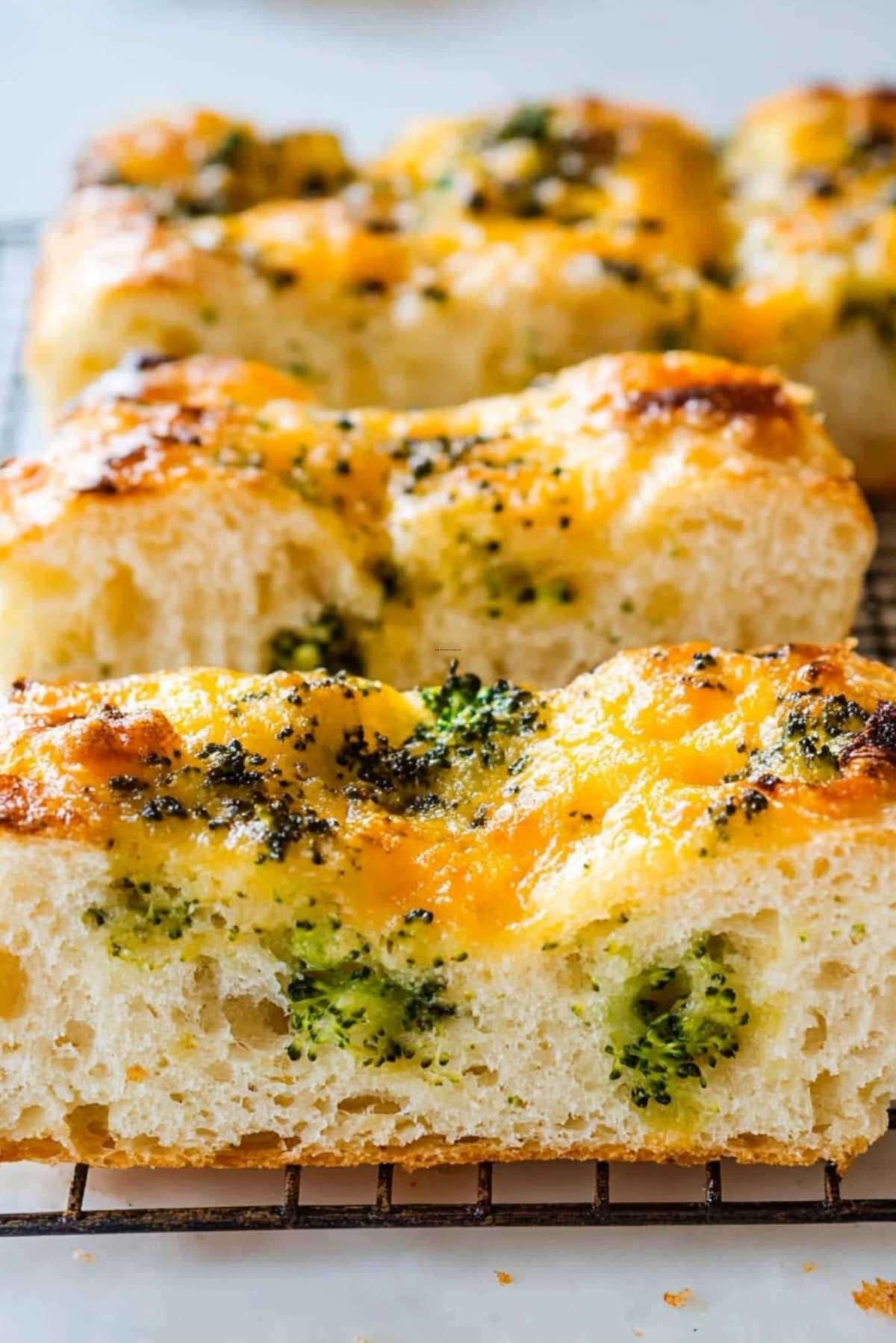 The Broccoli Cheddar Focaccia That Had Me Standing Over the Pan Picking Off Cheesy Edges