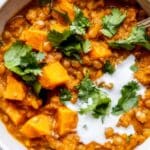 Red Lentil Sweet Potato Curry