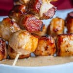 These Honey Mustard Chicken & Sausage Skewers Are the Backyard BBQ Hit You Didn’t Know You Needed