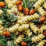 Kale Caesar Pasta Salad