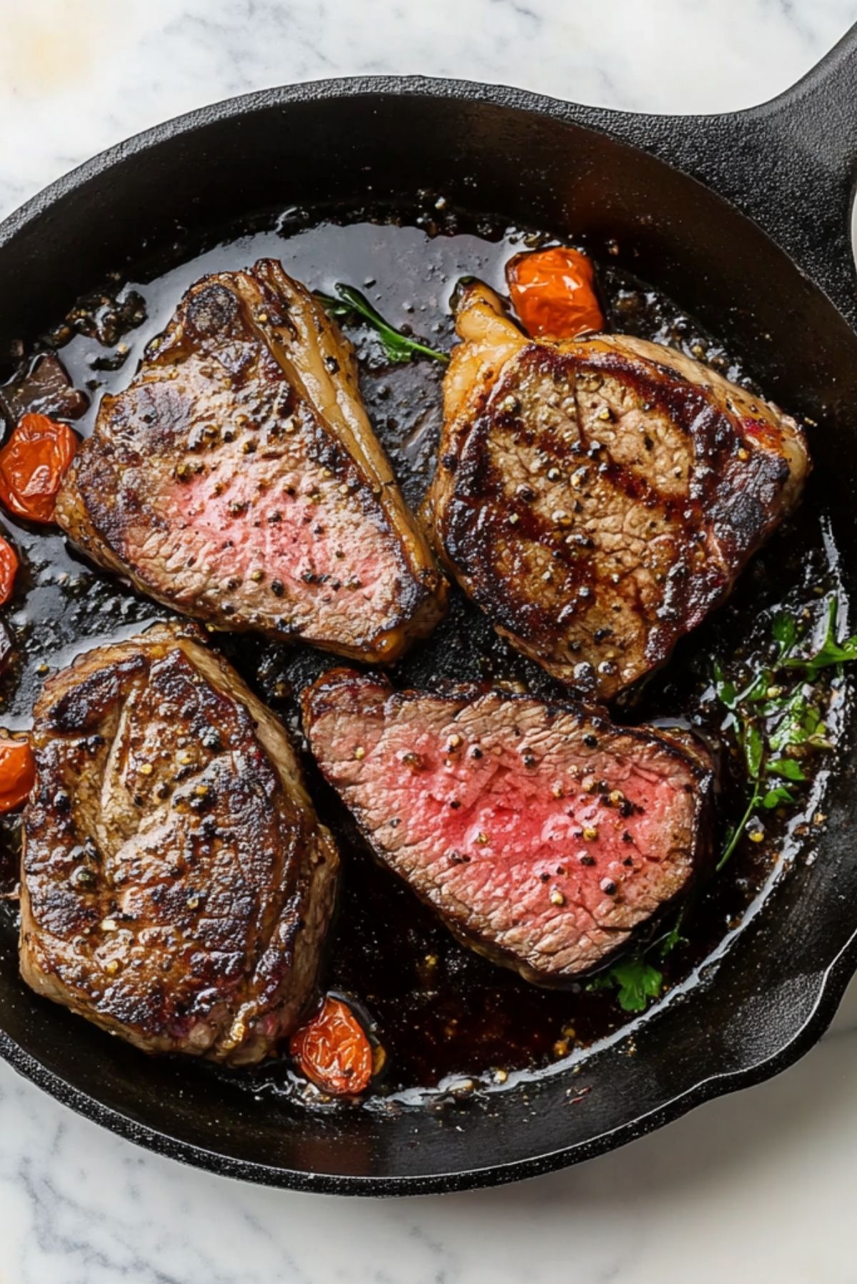 Cast Iron Pan-Seared Steak (Oven-Finished)