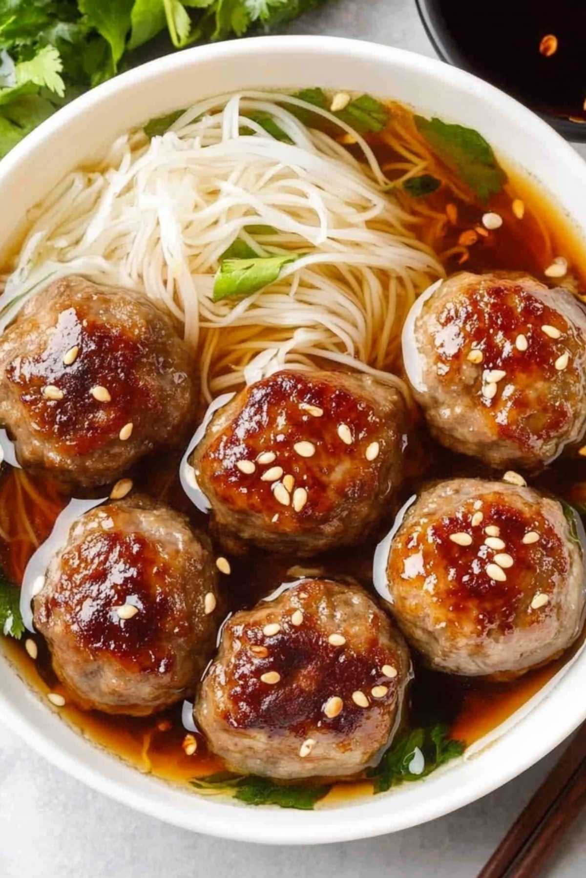 Vietnamese Meatballs and Noodles (Bún Chả)