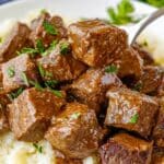 Slow Cooker Garlic Butter Steak Bites – Melt-in-Your-Mouth Good