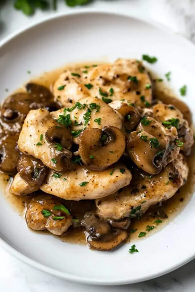 Chicken Marsala 4 Cube Steak