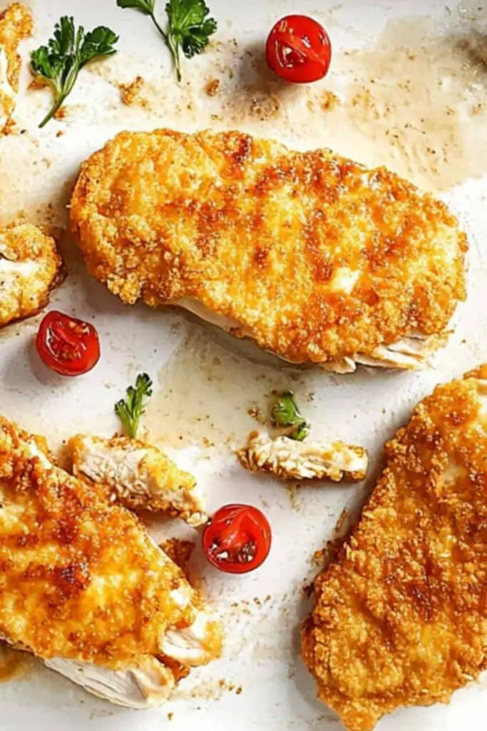 Baked Chicken Schnitzel 4 Baked Chicken Schnitzel