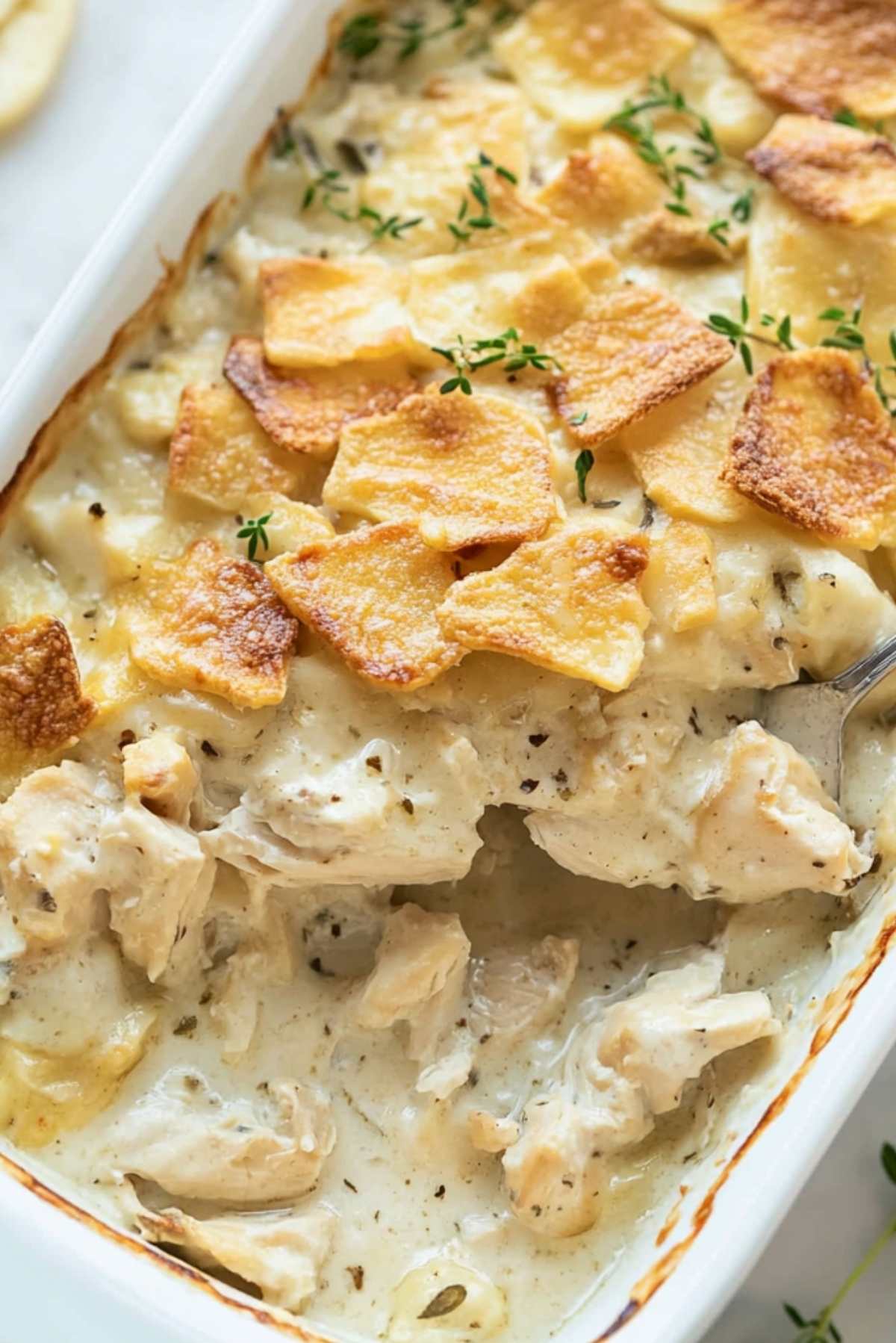 Creamy Swiss Chicken Casserole