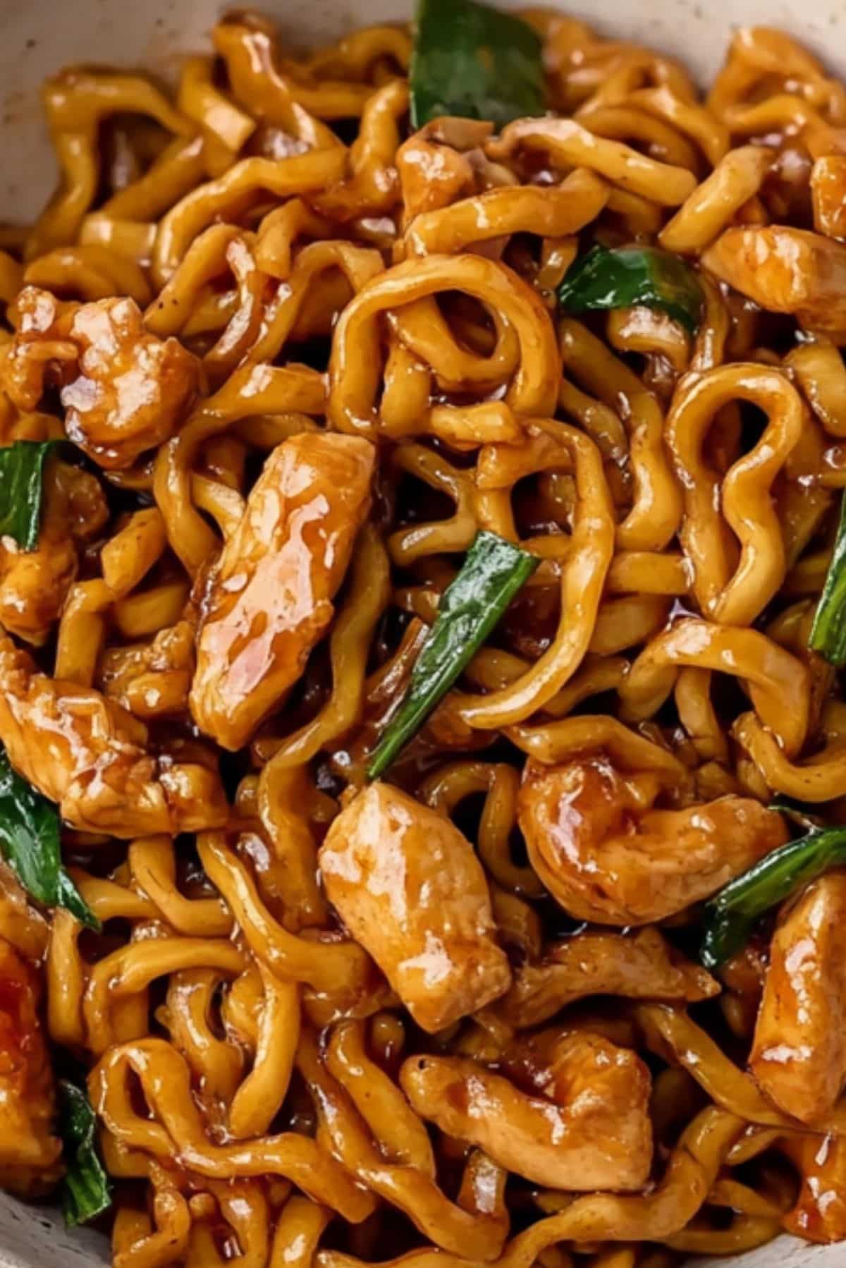 Three Cup Chicken Noodles