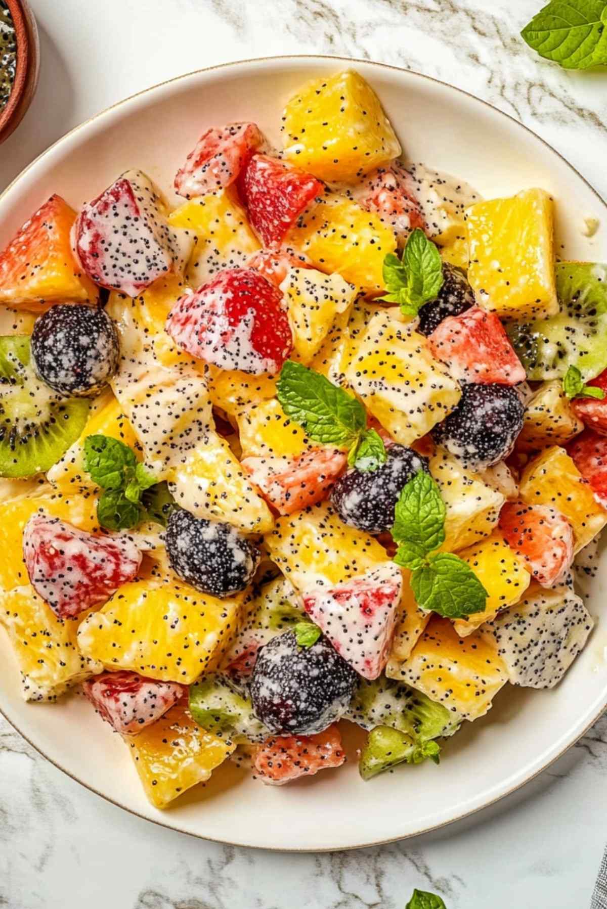 Fruit Salad with Poppy Seed Dressing