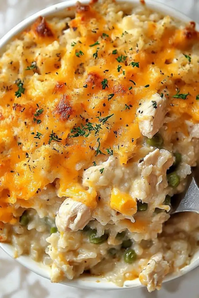 Cheesy Chicken and Rice Casserole 4 Cheesy Chicken and Rice Casserole