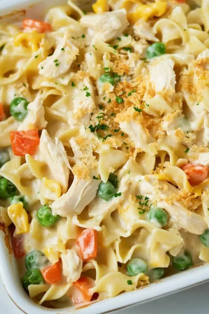Creamy Chicken Noodle Casserole 4 Creamy Chicken Noodle Casserole