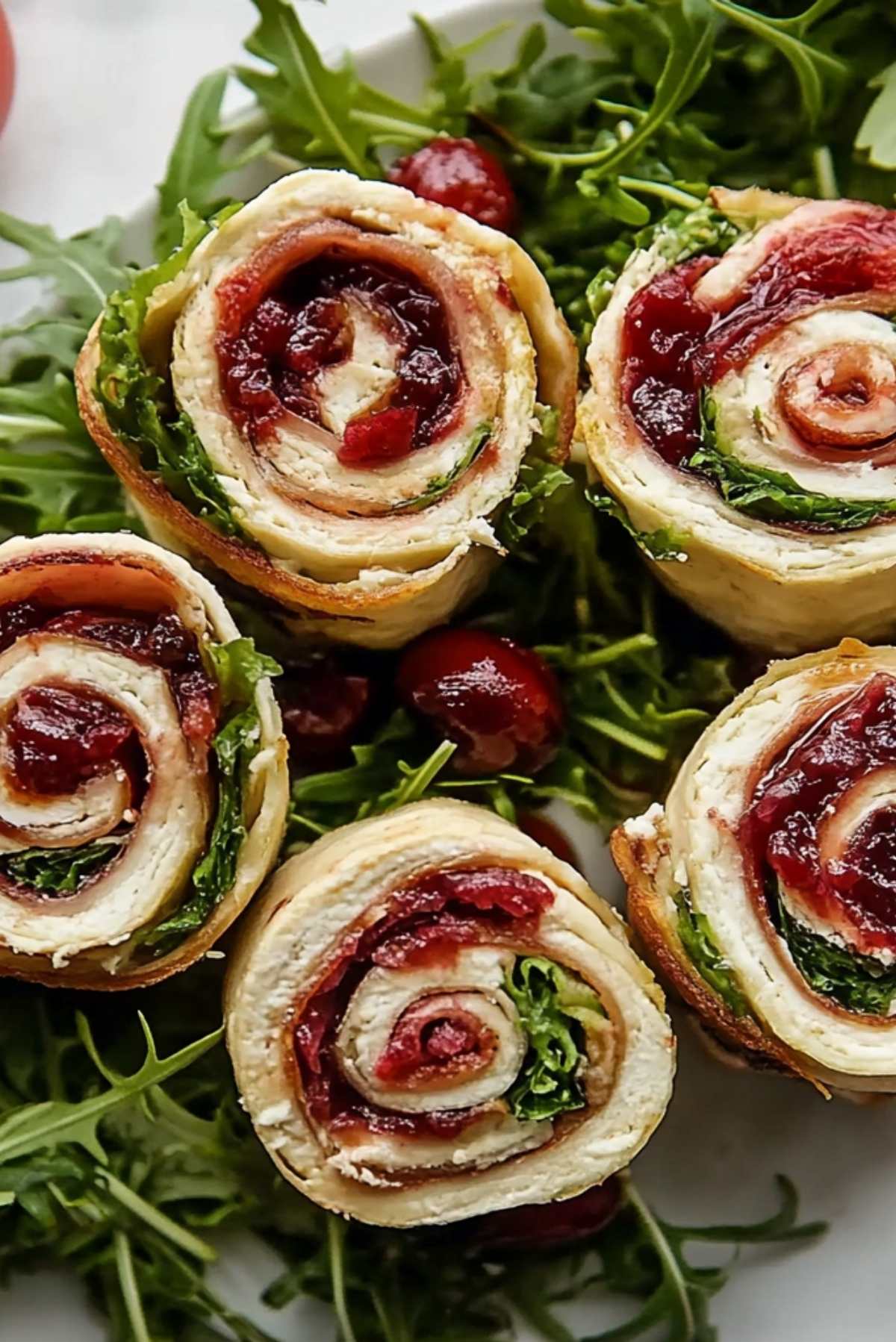 Cranberry Turkey Pinwheels