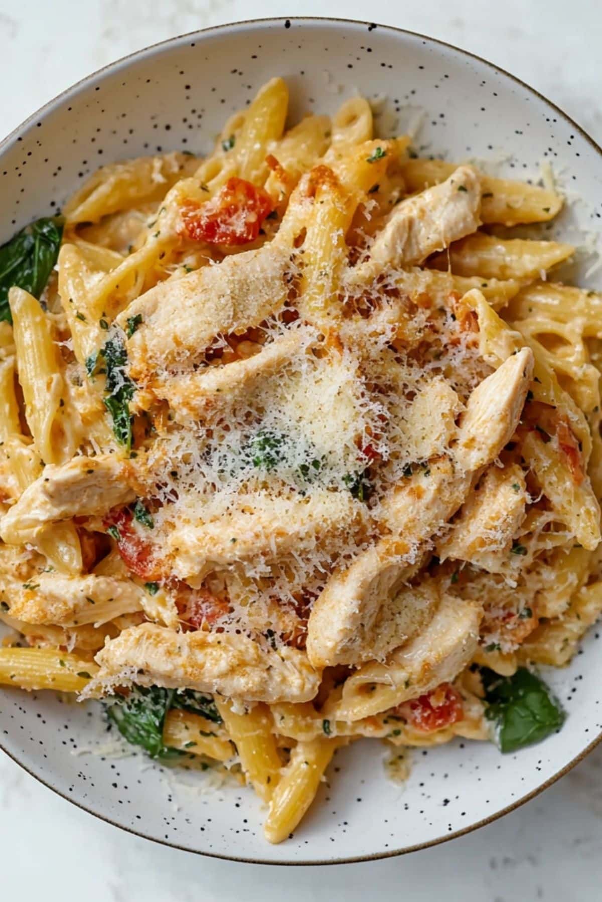 Creamy Parmesan Chicken Pasta