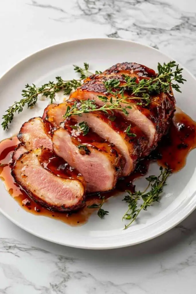 Bourbon Glazed Baked Ham 4 Bourbon Glazed Baked Ham
