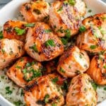 Easy Salmon Bites Made In The Air Fryer