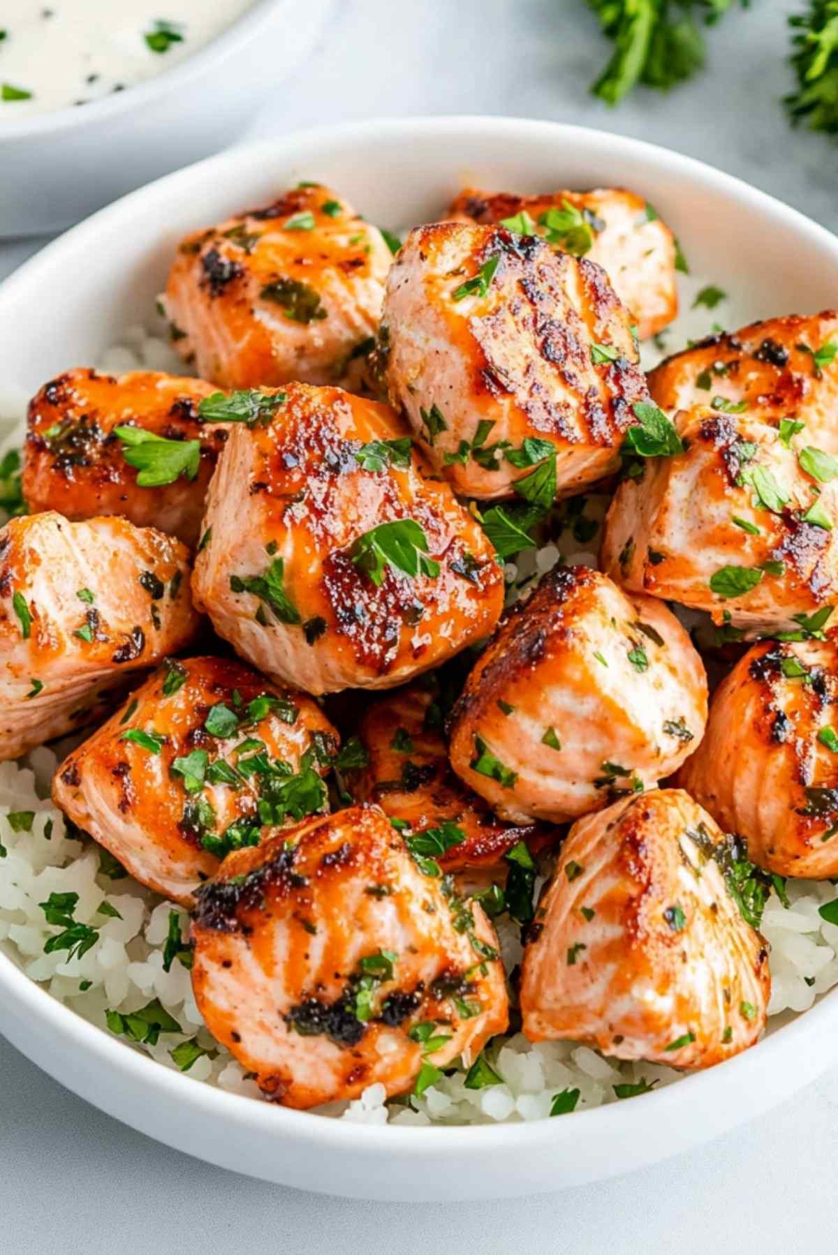 Easy Salmon Bites Made In The Air Fryer