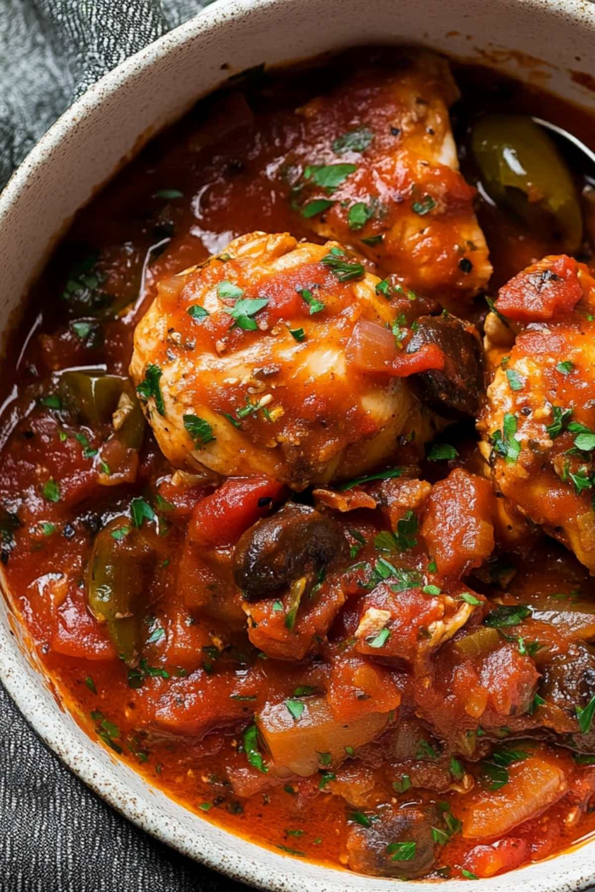Slow Cooker Chicken Cacciatore