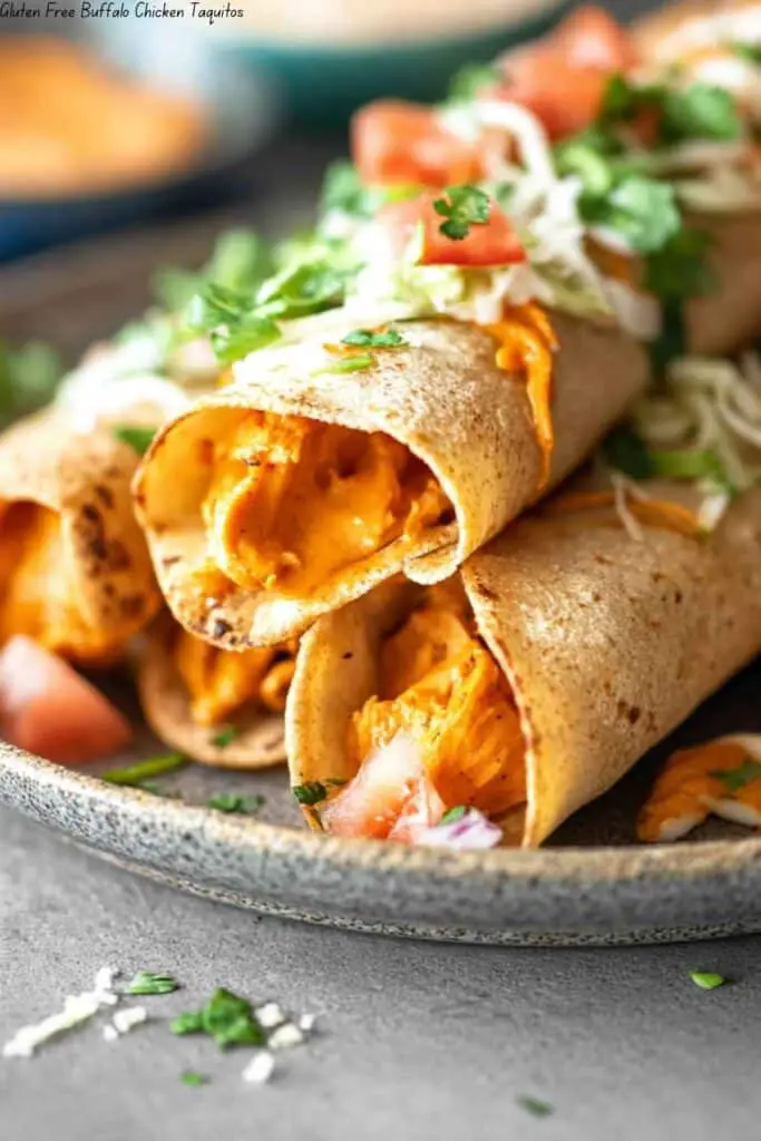 Gluten Free Buffalo Chicken Taquitos 4 Gluten Free Buffalo Chicken Taquitos