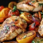 One Pan Balsamic Chicken and Veggies