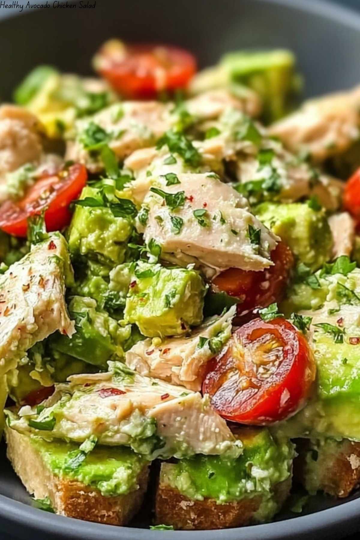 Healthy Avocado Chicken Salad