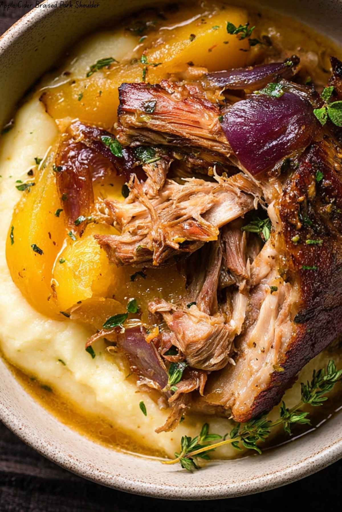 Apple Cider Braised Pork Shoulder