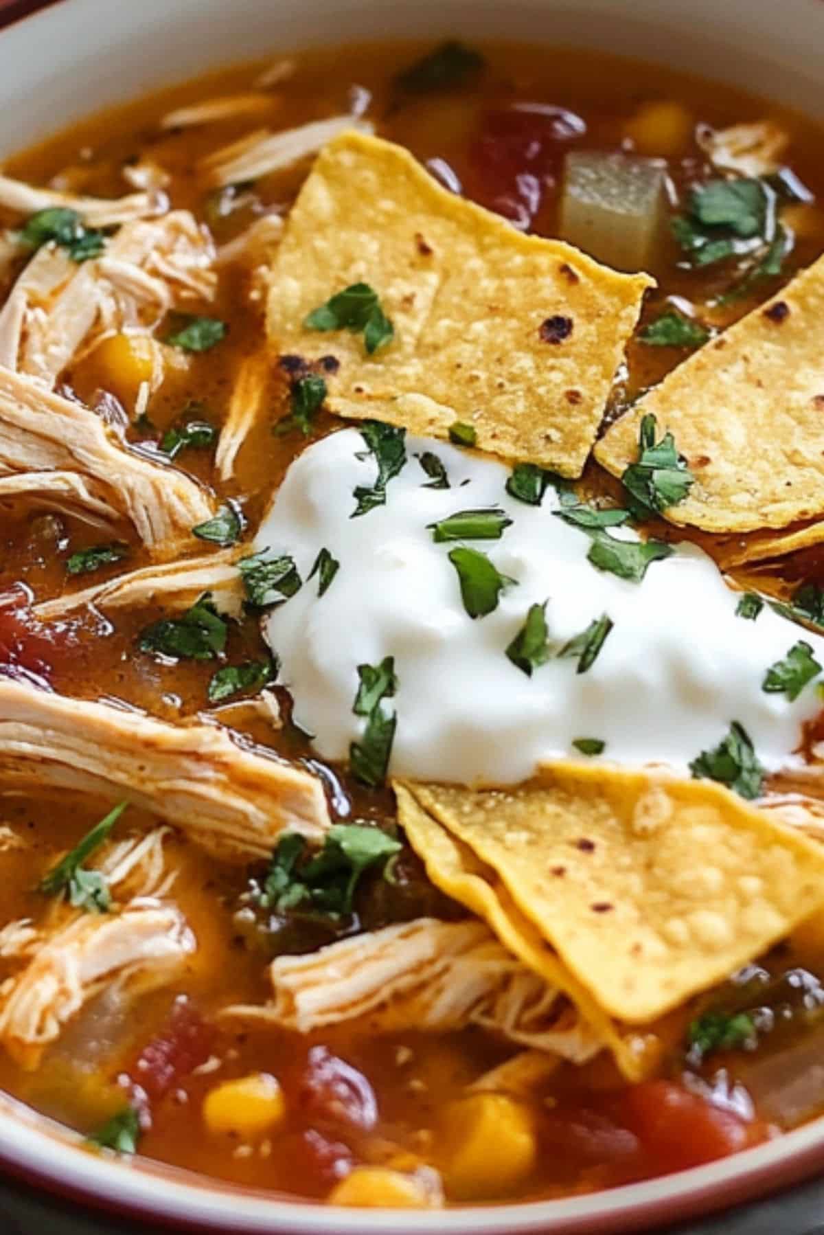 Slow Cooker Chicken Tortilla Soup Recipe