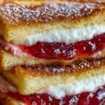 Fried Strawberry Cheesecake Sandwiches