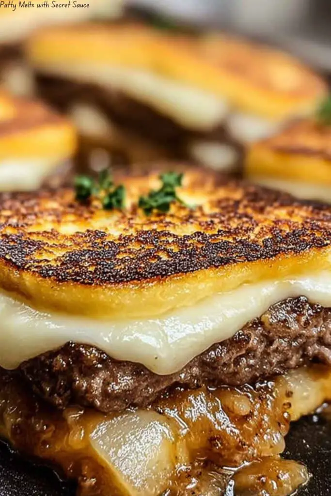 Patty Melts with Secret Sauce 4 Patty Melts with Secret Sauce